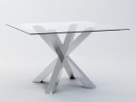 Pied de table sous verre Spider Chrome S – Image 2
