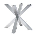 Pied de table sous verre P Spider Chrome S