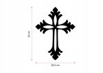 Croix métallique murale KNS010 30 cm – Image 5
