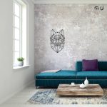 Décoration métallique géométrique Loup 70 cm – Image 3