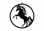Décoration murale en métal Licorne 50 cm
