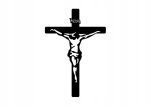 Croix métallique murale KNS002 50 cm