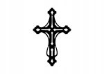Croix murale en métal KNS005 50 cm