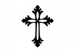 Croix murale en métal KNS010 15 cm