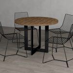 Pied de table Croix droite Côté M