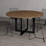 Pied de table Croix droite Côté L