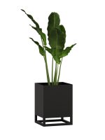 Porte-plante avec un pot profond  30x30x40
