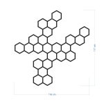 Treillis Heksagon 116x117 cm – Image 2