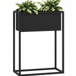 Porte-plante avec pot intérieur 30x60x80