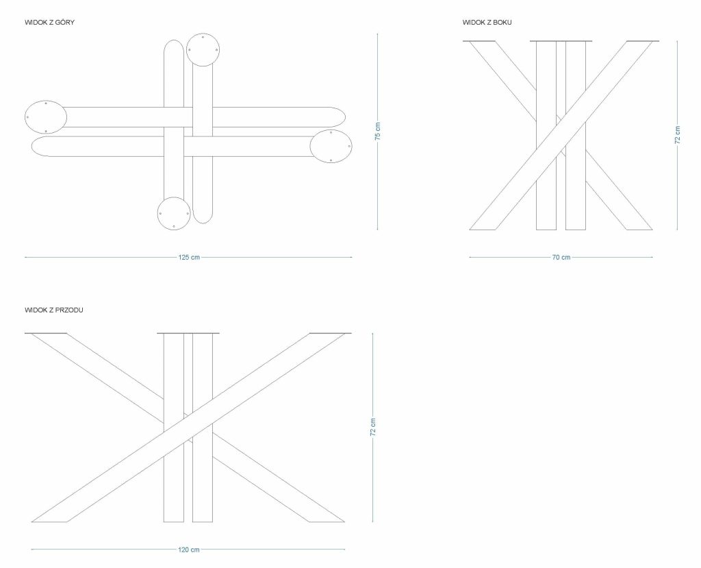 Pied de table Milan Tube M – Image 3