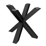 Pied en métal pour table sous le plateau en verre Spider Slim S