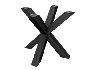 Pied en métal pour table sous le plateau en verre Spider Slim S