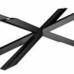 Base de table sous plateau en verre Spider XXL