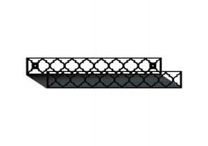 Półka metalowa łazienkowa Maroko III 40 cm