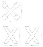 Pied en métal pour table Spider Heavy S – Image 3