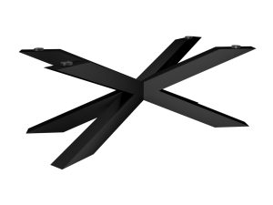 Pied en métal pour table sous le plateau en verre Spider Heavy L