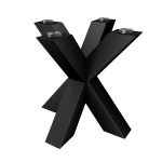 Pied en métal pour table sous le plateau en verre Spider Heavy S