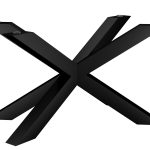 Pied de table en métal sous verre Spider Heavy M