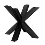 Pied en métal pour table sous le plateau en verre Spider Heavy S