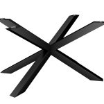 Pied de table en métal sous verre Spider Wide M