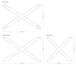 Pied de table en métal sous verre Spider Wide M – Image 4