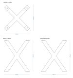 Base de table sous le plateau en verre Spider Narrow S – Image 3