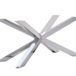 Pied de table en acier inoxydable chromé Pajak L