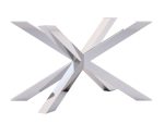 Pied de table en acier inoxydable chromé P Spider M