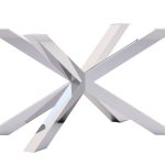 Pied de table en acier inoxydable chromé P Spider M