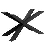 Pied en métal pour table sous plateau en verre Spider Slim M