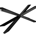 Base de table sous le plateau en verre Spider Narrow L