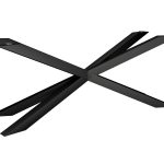 Base de table sous le plateau en verre Spider Narrow XL