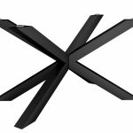 Base de table sous le plateau en verre Spider M