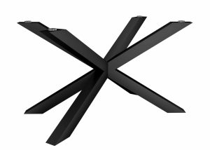 Base de table sous le plateau en verre Spider L