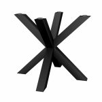 Base de table sous le plateau en verre Spider S