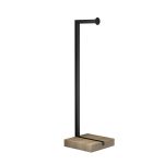 Porte papier toilette sur pied  et base en bois – Image 3