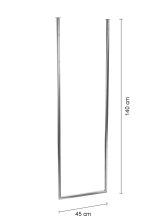 Porte serviette de plafond unique Long chromé S – Image 3