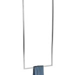 Porte serviette de plafond unique Long chromé M