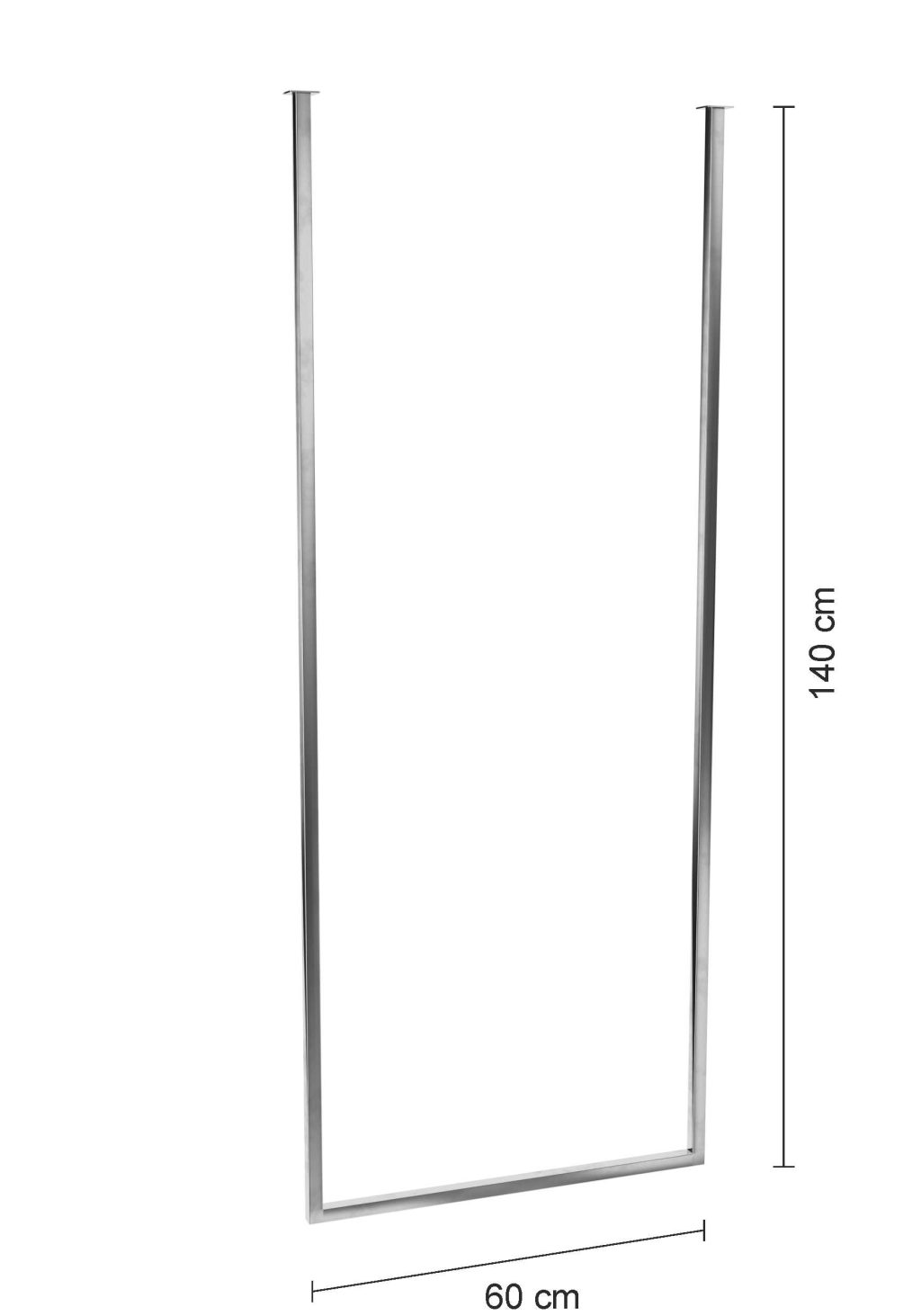 Porte serviette de plafond unique Long chromé M – Image 3