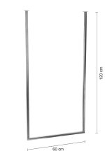 Porte serviette de plafond unique chromé M – Image 3