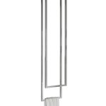 Porte serviette de plafond double acier inoxydable chromé XS