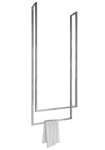Porte serviette de plafond double acier inoxydable chromé M