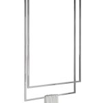Porte serviette de plafond double acier inoxydable chromé L
