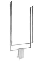 Porte serviette de plafond double acier inoxydable chromé L