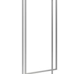 Porte serviette de plafond double acier inoxydable rectifiée M