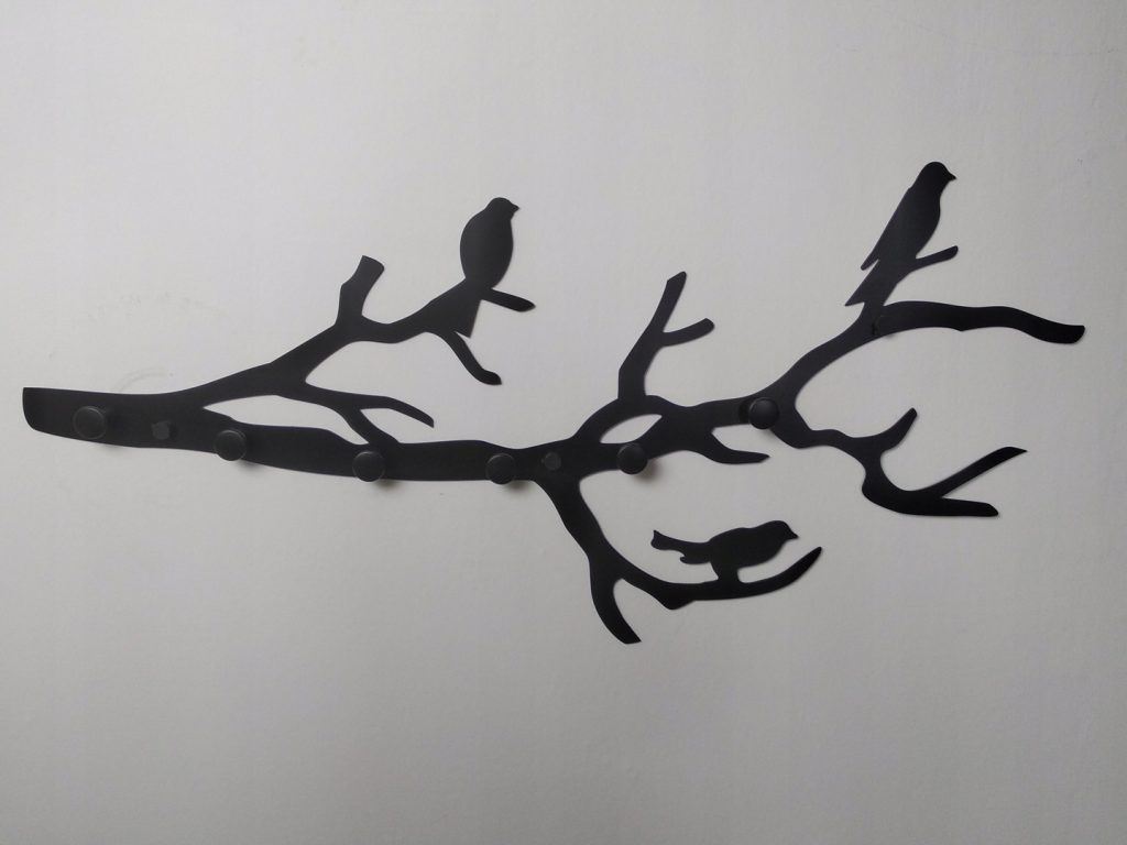 Patère murale en métal Branche WIE112 80 cm – Image 3