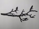 Patère murale en métal Branche WIE112 80 cm – Image 3