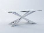 Pied de table sous verre Spider Chrome L – Image 2