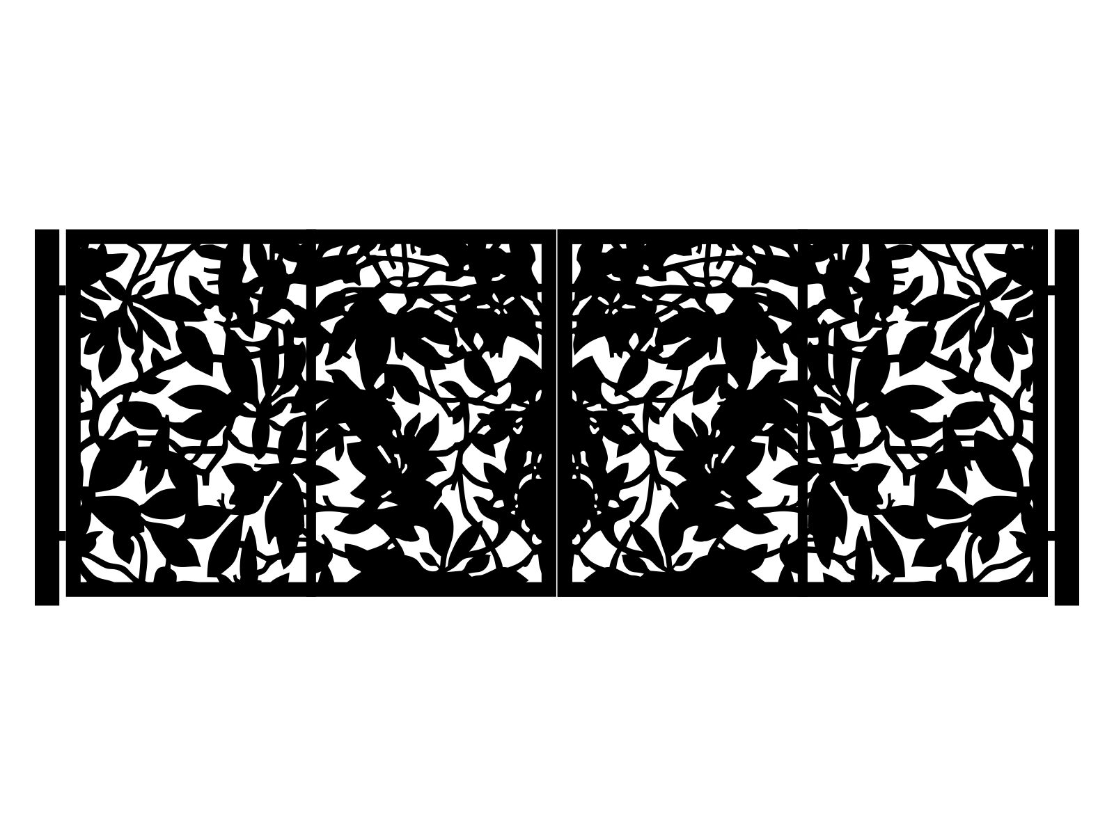 bds-bot11-150-cza Portail battant Aurora 400×150 cm – Image 1