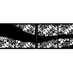 Portail battant Luna 400×120 cm